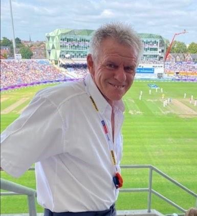 Gary Hughes on a family trip to Headingly